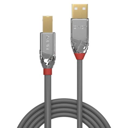 Lindy 2m USB 2.0 Type A to B Cable, Chrome Line - Image 5