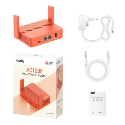 CUDY AC1200 Wireless Mini VPN Router USB - Image 4