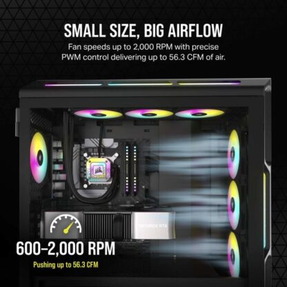 Corsair COOLER iCUE AF120 RGB SLIM 2x120mm - Image 11