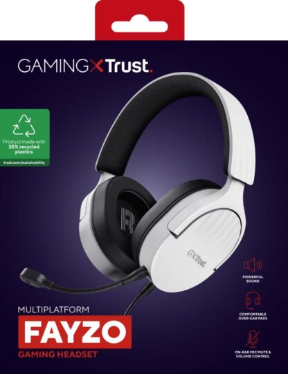 Trust wired headphones GXT 489W Fayzo, white - Image 9