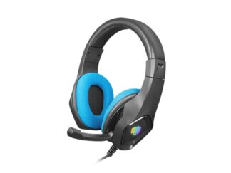 Fury Phantom wired headphones, black/blue
