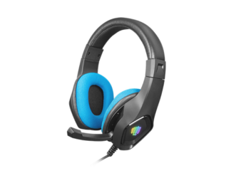 Fury Phantom wired headphones, black/blue