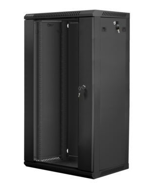 19" wall rack cabinet 22U / 600x450 black V2