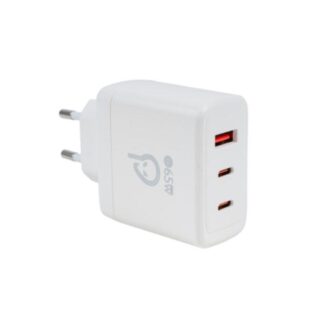 Spacer GaN Power Adapter, 2 x USB 65W