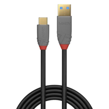 Lindy 1.5m USB 3.2 Type A to C Cable, 10Gbps, 5A, PD, Anthra Line - Image 5