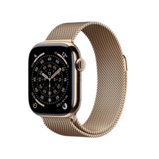 Apple Watch S11 42 Cel Gold Titan Gold Milan Loop