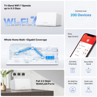 MERCUSYS HALO H47BE WHOLE MESH WIFI7 2PK - Image 6