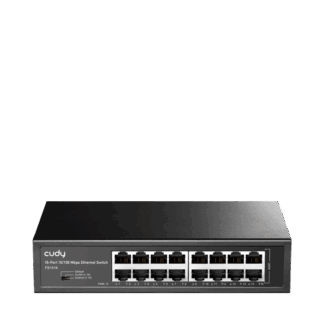 CUDY 16-Port 10/100 Mbps Metal Switch