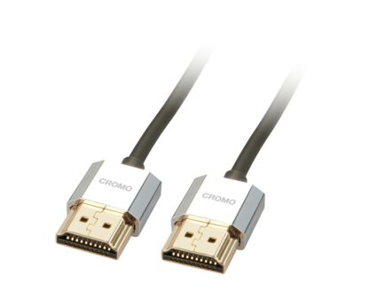 Lindy Slim 3m High Speed HDMI cable, Chrome - Image 2