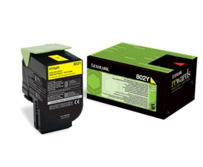 LEXMARK 80C20Y0 YELLOW TONER - Image 2