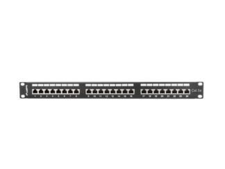 Patch panel 24 ports 1U Cat.5e FTP black