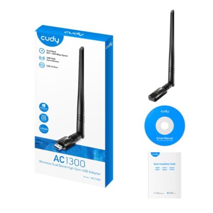 CUDY AC1300 Wi-Fi High Gain USB 3.0 Adapter - Image 3