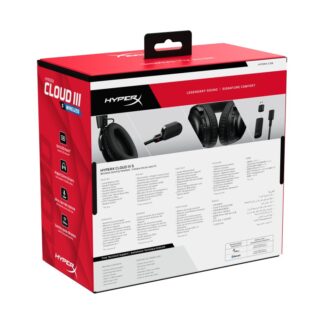 HP HyperX Cloud III S WS Headphones, Black-Red
