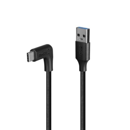 Lindy USB A to C Cable, 90° 1m Black - Image 5