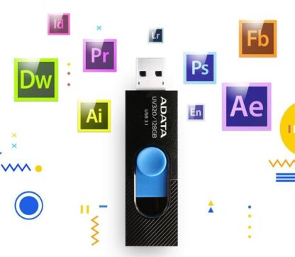 USB UV320 128GB BLACK/BLUE RETAIL - Image 6
