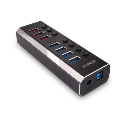 Hub Lindy 7 Port USB 3.0 3x QuickCharge - Image 6
