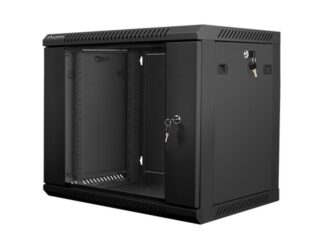 19" wall rack cabinet, 9U black V2