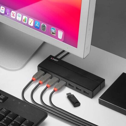 Charging Hub Lindy 7 Port USB 3.1, black - Image 9