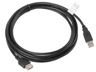 Cablu USB-A M/F 2.0 3 m negru