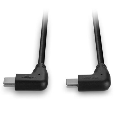 Lindy USB C cable 2 x 90° 1m black - Image 9