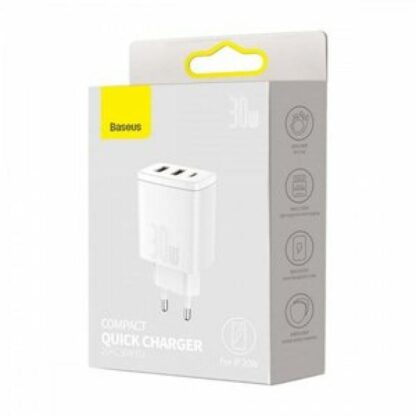 Baseus Compact charger, QC 30W, white - Image 7