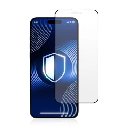 Protective film 3mk HardGlass Matt Max™ for iPhone 16 Pro, Black - Image 3