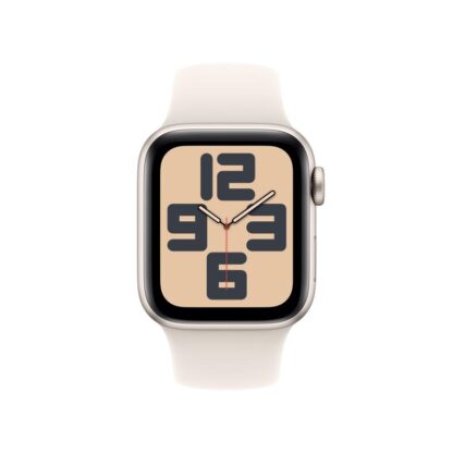 Apple Watch SE GPS 40mm Starlight Aluminium Case with Starlight Sport Band - M/L - Image 5