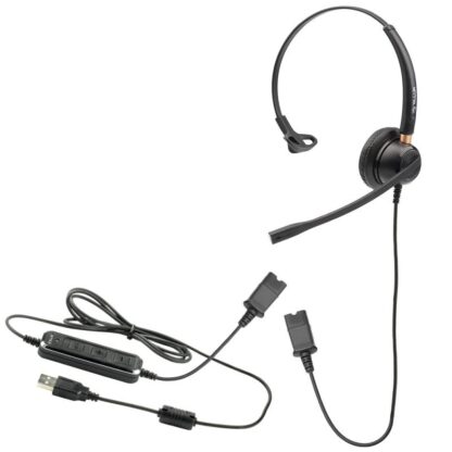 Tellur Voice 510N USB headphones, black - Image 8