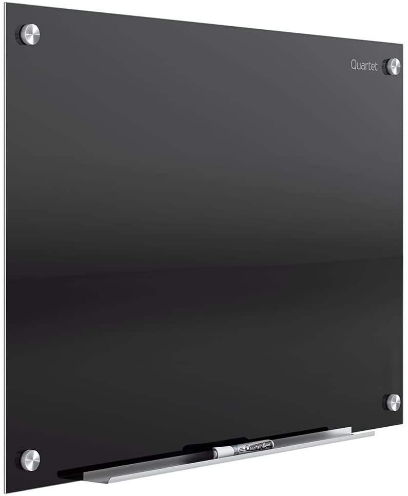 Quartet Glass Whiteboard, Magnetic Dry Erase White Board, 4' x 3