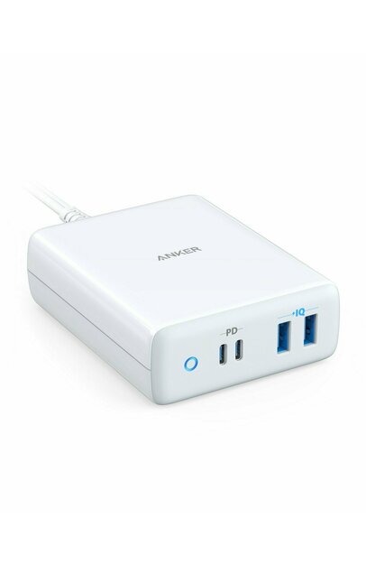 Anker PowerCore 26800 mAh + Anker PowerPort Atom PD 4, 100W, 2x USB-C, 2x USB-A, Power Delivery White