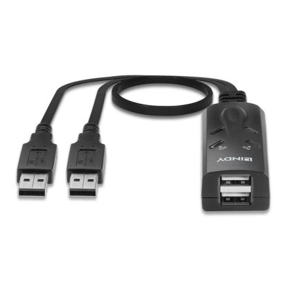 Switch KM Lindy 2 Port USB 1.1m, black - Image 6