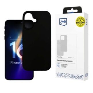 Protective cover 3mk Silicone Case for iPhone 16 Plus, Transparent