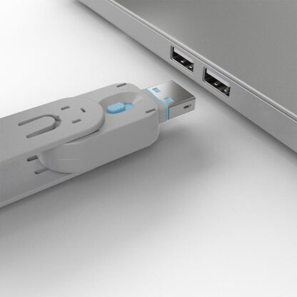 Lindy USB Port Locks 4x Blue+Key - Image 6