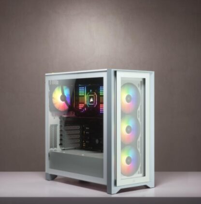 Corsair PC Case iCUE 4000X RGB Mid-Tower White - Image 4