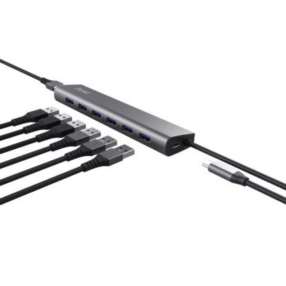 Hub Trust Halyx 7xUSB 3.2 Gen1, gray - Image 12
