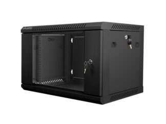 Dulap rack de perete 19", 6U negru,