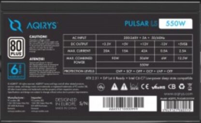 PSU Aqirys Pulsar LS 550W 80+ - Image 15