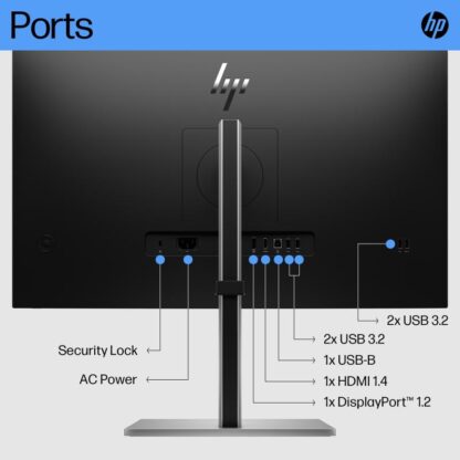 HP MONITOR E27 G5 FHD 3yw Black & Silver - Image 6