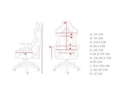 Genesis Nitro 650 Onyx gaming chair black/red - Image 9