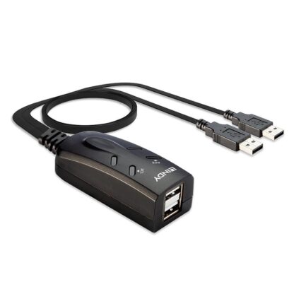 Switch KM Lindy 2 Port USB 1.1m, black - Image 5