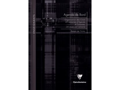Undated agenda A4 72 sheets hardcover Clairefontaine