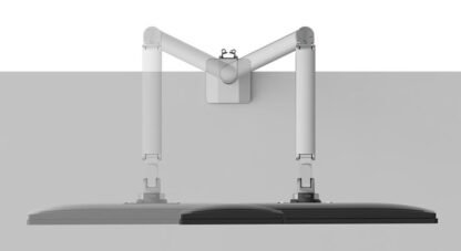 Neomounts 17"-35" 9kg silver dual monitor desk stand - Image 7