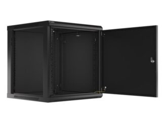 19" wall rack cabinet 12U / 600x600 black