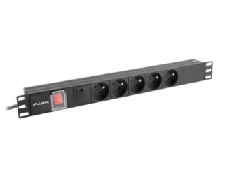 PDU 19" power supply unit, 5 sockets black