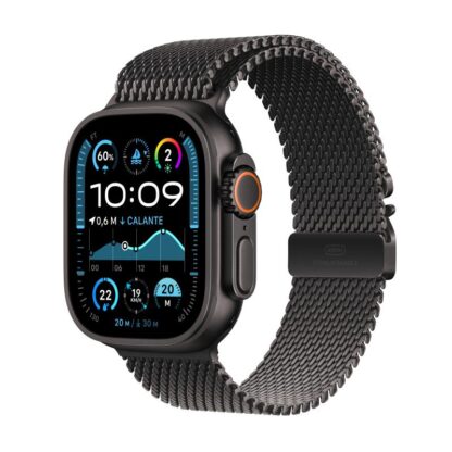 Apple Watch Ultra 2 GPS + Cellular 49mm Black Titanium Case with Black Titanium Milanese Loop - S - Image 5