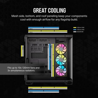 Corsair Case iCUE L 6500X RGB Mid-Tower Black - Image 24
