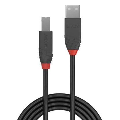 Cable Lindy USB A-USB B Anthra 1m black - Image 5