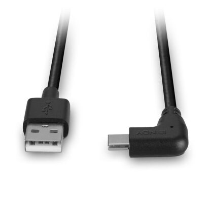 Lindy USB C 2 90° cable 1m black - Image 9