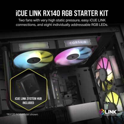 Cooler Corsair iCUE LINK RX140 RGB BLUE - Image 3