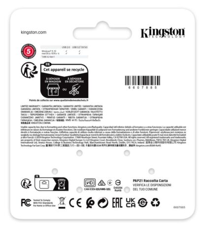 USB 3.0 64GB Kingston DT SE9 G3 Metallic - Image 7